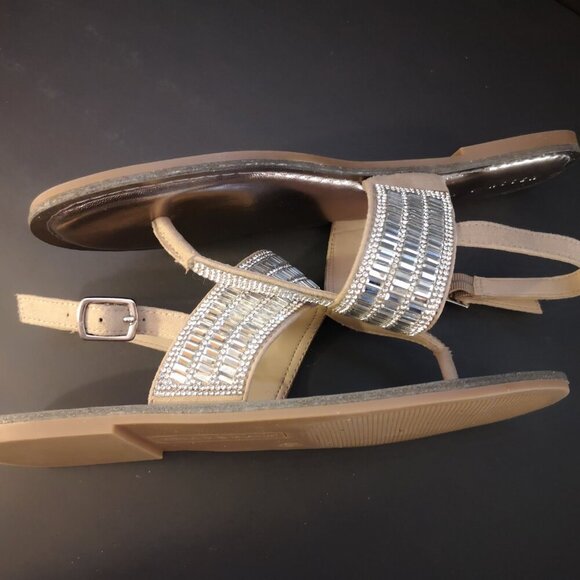 Kelly & Katie Ladies Silvya Flat Thong  Size 8.5 Bling Sandals - Picture 4 of 10